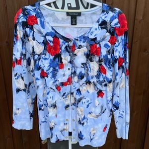 WHBM Floral Sweater